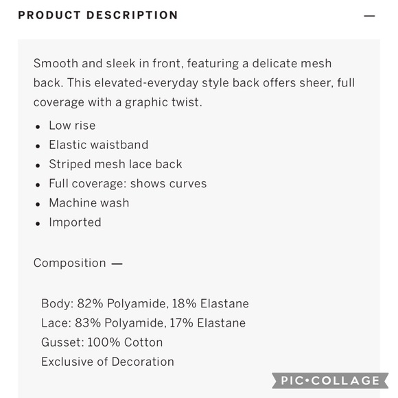 Victoria’s Secret Sexy Illusions Seamless Hiphugger Medium lace detail black New - Picture 4 of 6